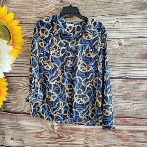 Rebecca Malone Women's Long Sleeve Blouse NWOT